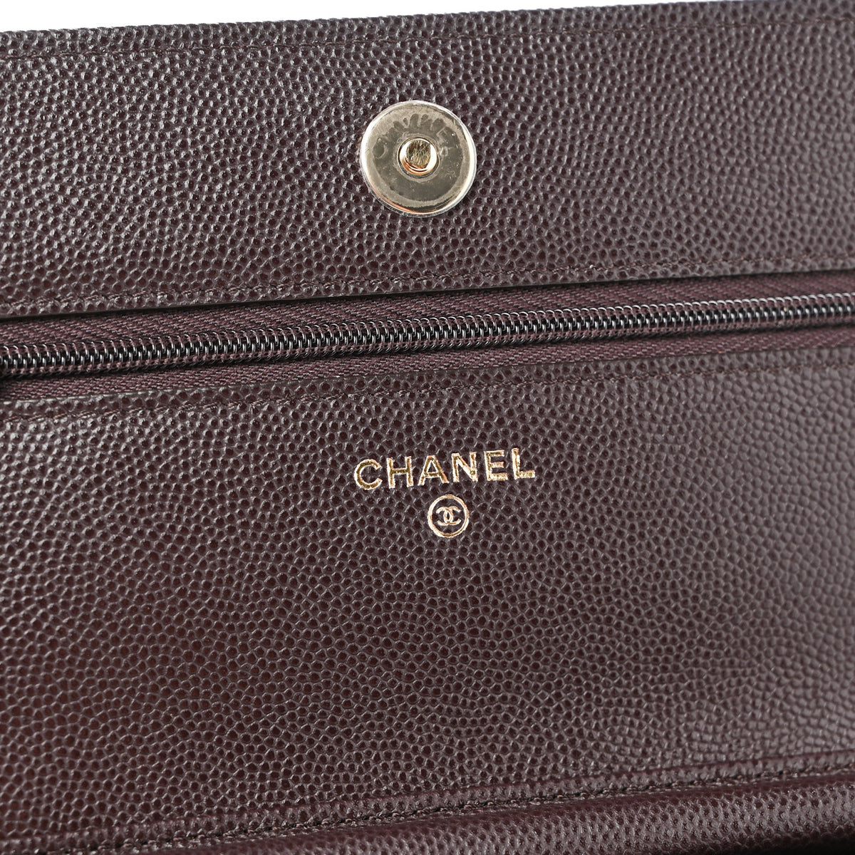 Chanel Caviar Quilted Wallet on Chain WOC Purple 6 of 12