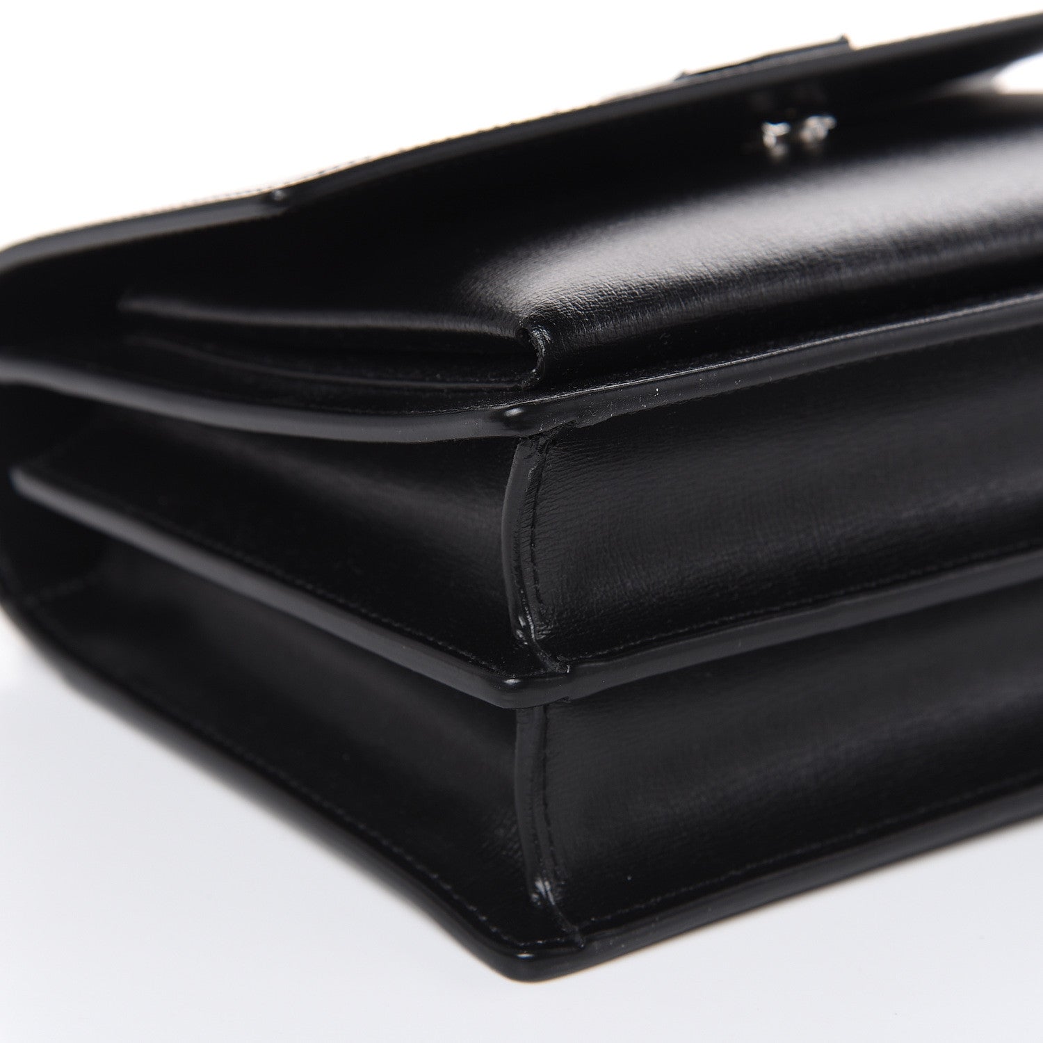 Saint Laurent Calfskin Medium Monogram Sunset Black 8 of 9