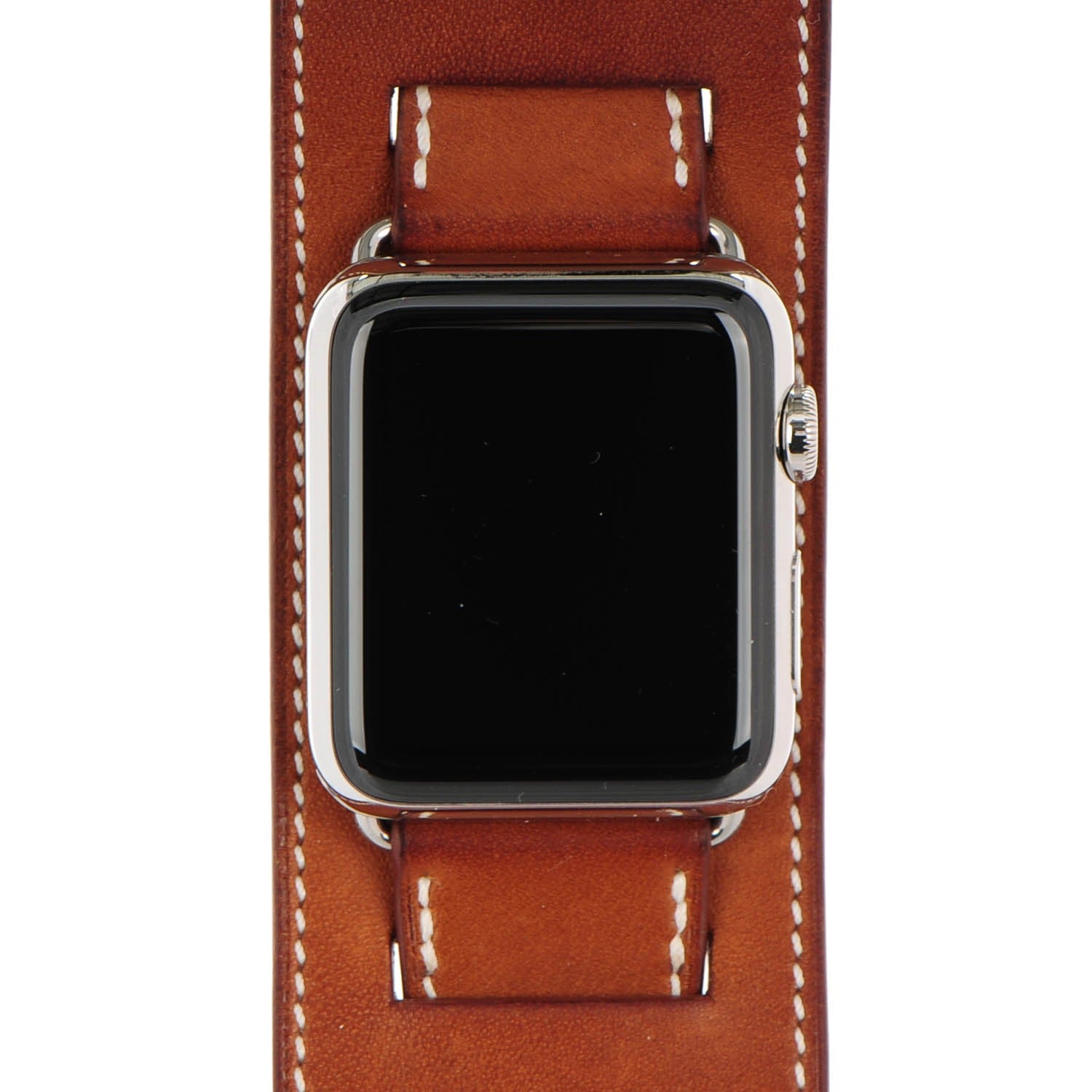 Hermes Barenia 42mm Apple Watch Cuff Fauve 1 of 10