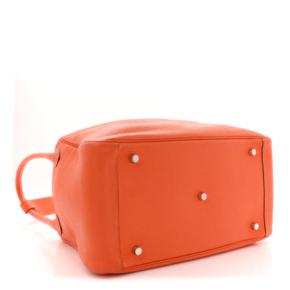 Hermes Taurillon Clemence Lindy 34 Orange 4 of 11