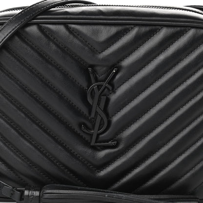 Saint Laurent Calfskin Matelasse Monogram Lou Camera Bag Black 10 of 10