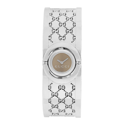 Gucci Stainless Steel 23mm Twirl Quartz Watch Brown 1 of 5