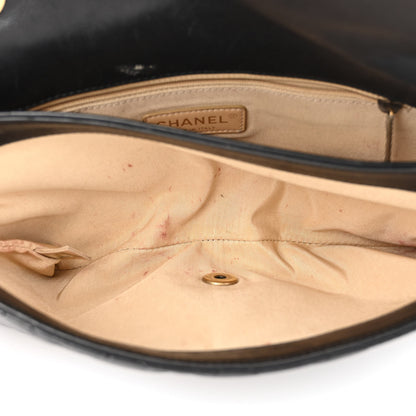 Chanel Calfskin Quilted Medium CC Crown Flap Black 6 of 16