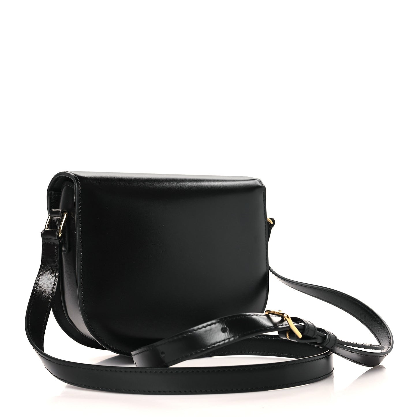 Shiny Calfskin Teen Besace Black