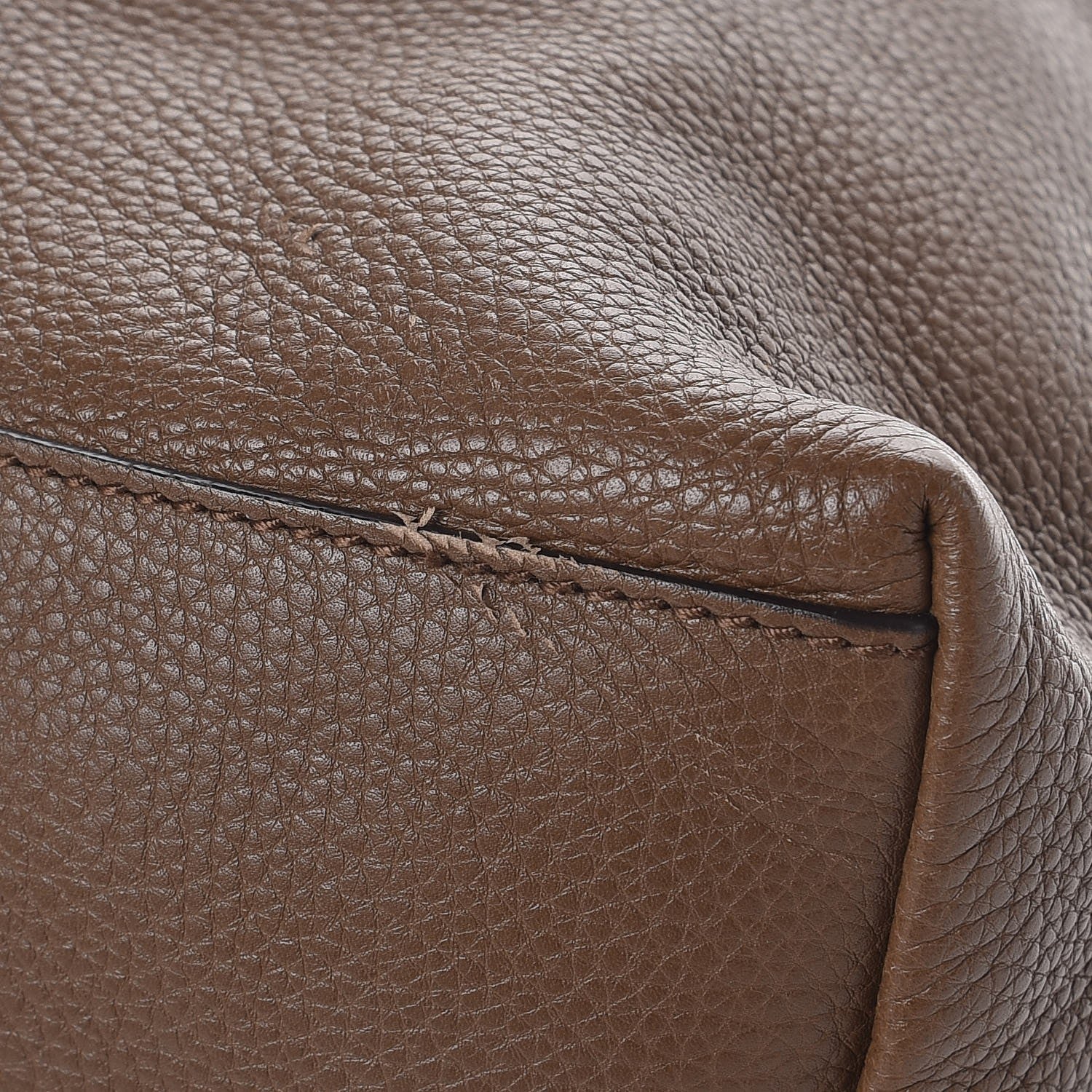 Gucci Pebbled Calfskin Medium Soho Chain Shoulder Bag Maple Brown 8 of 10