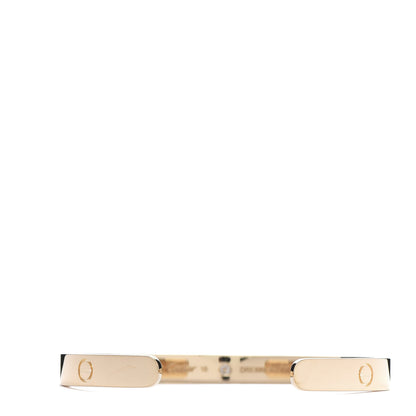 Cartier 18K Yellow Gold 1 Diamond LOVE Cuff Bracelet 18 3 of 5