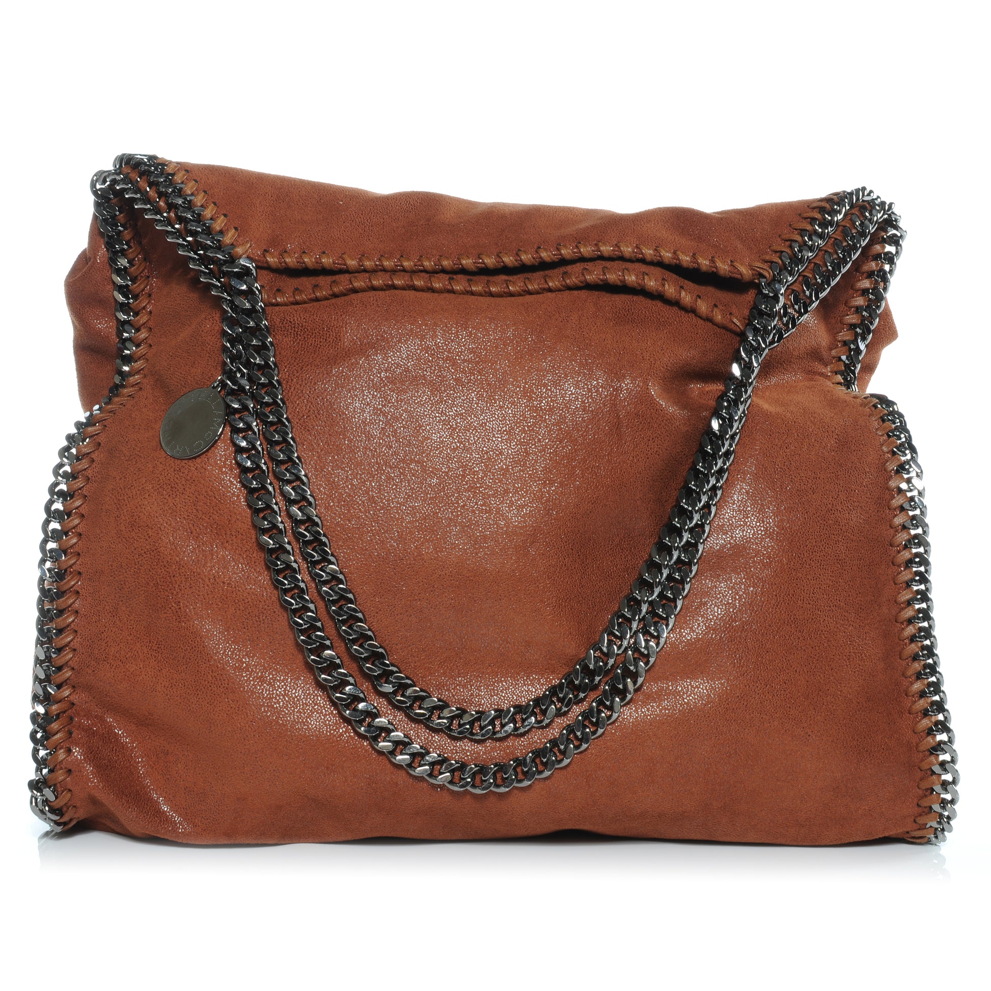 Stella McCartney Faux Leather Shaggy Deer Large Falabella Brown 1 of 7