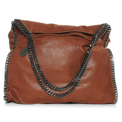 Stella McCartney Faux Leather Shaggy Deer Large Falabella Brown 1 of 7