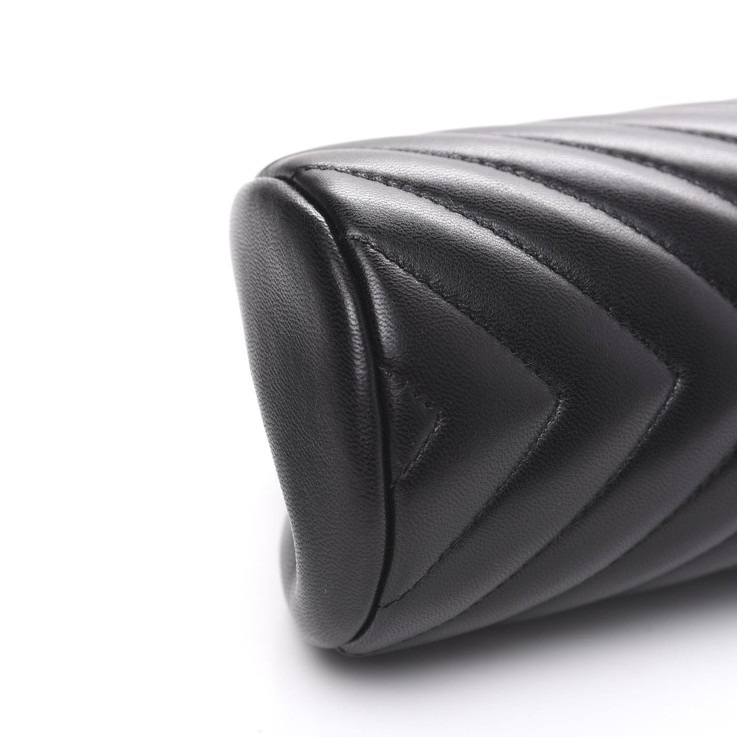 Lambskin Chevron Quilted Timeless Clutch So Black