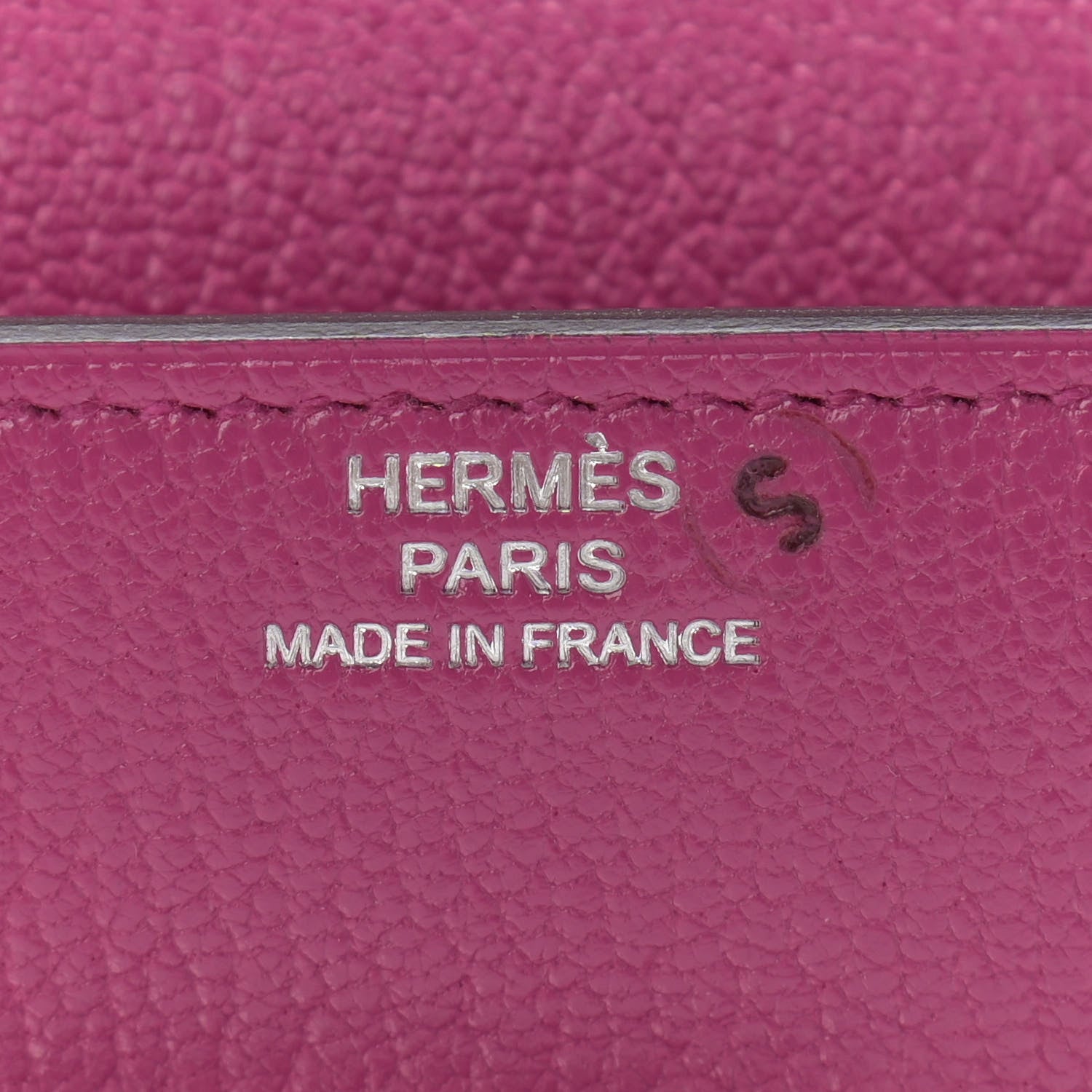 Hermes Chevre Mysore Mini Cinhetic Wallet Rose Pourpre 7 of 10