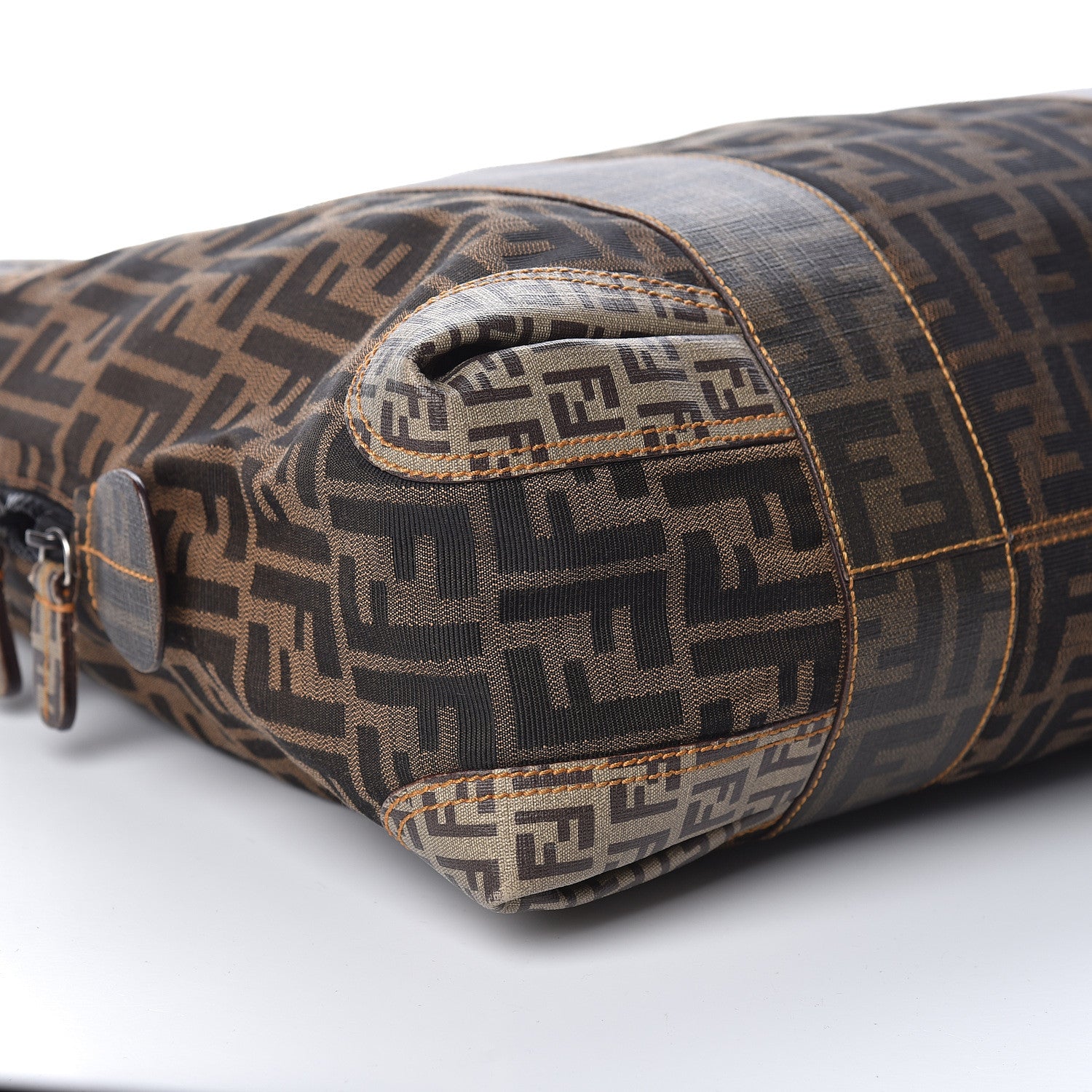 Fendi Zucca Zucchino Spalmati Large B Mix Tote Tobacco 9 of 14