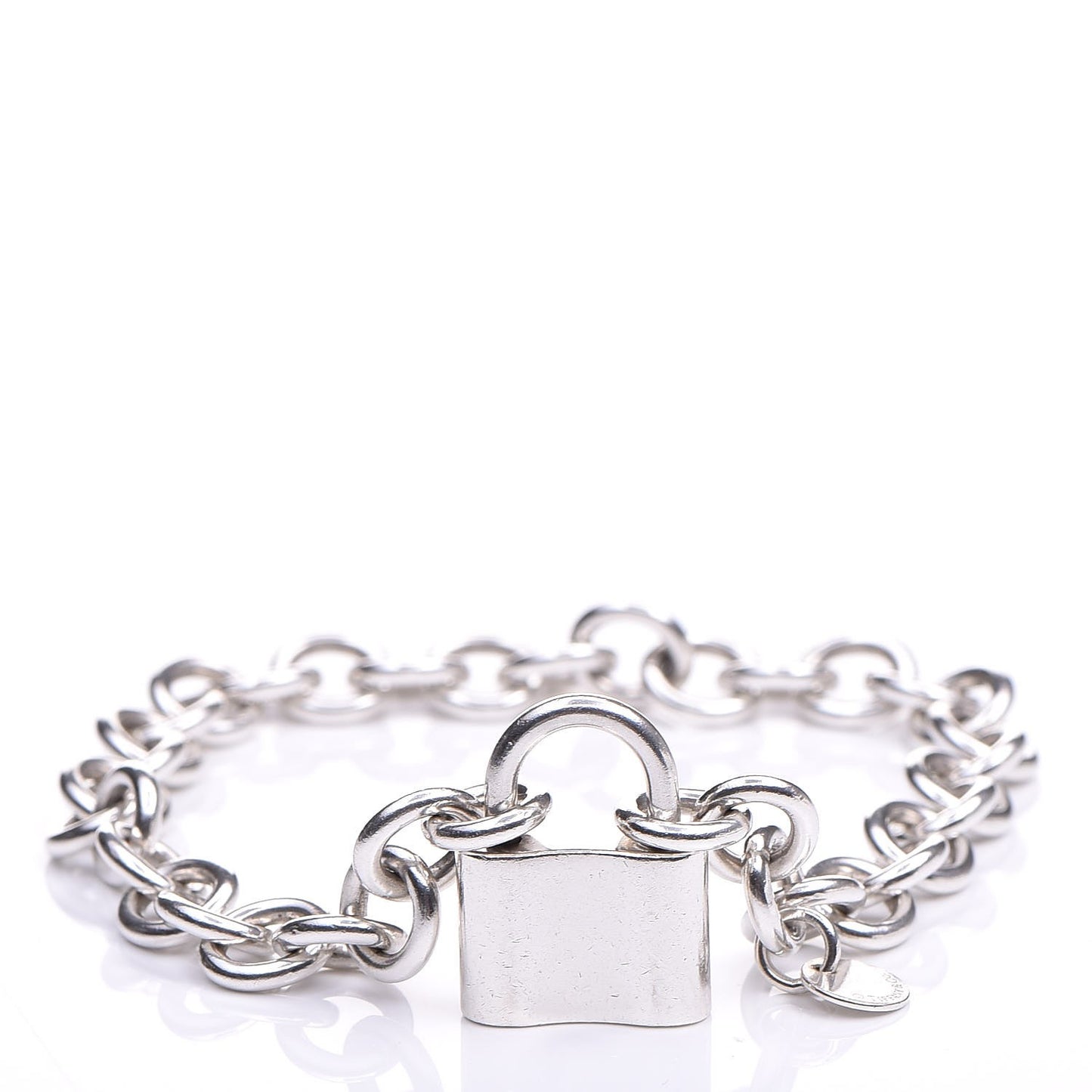 Sterling Silver 1837 Lock Charm Bracelet