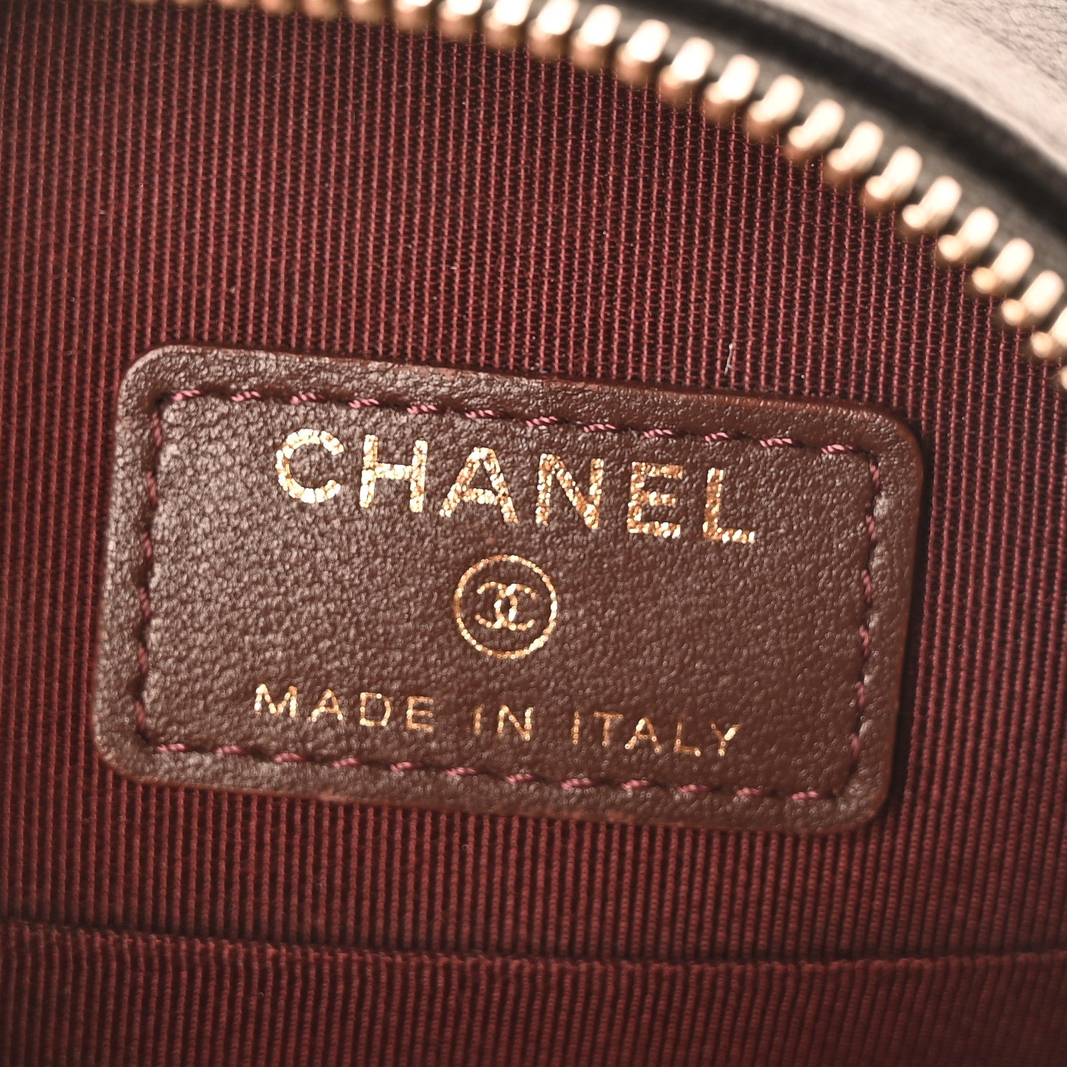 Chanel Lambskin Quilted Round Clutch With Chain Black 6 of 10