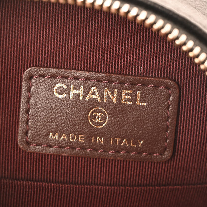 Chanel Lambskin Quilted Round Clutch With Chain Black 6 of 10