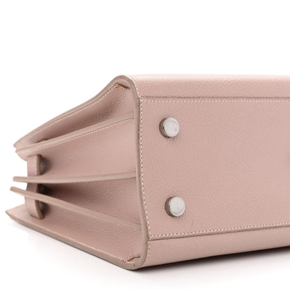 Saint Laurent Grained Calfskin Topstich Baby Sac De Jour Antique Rose 8 of 19