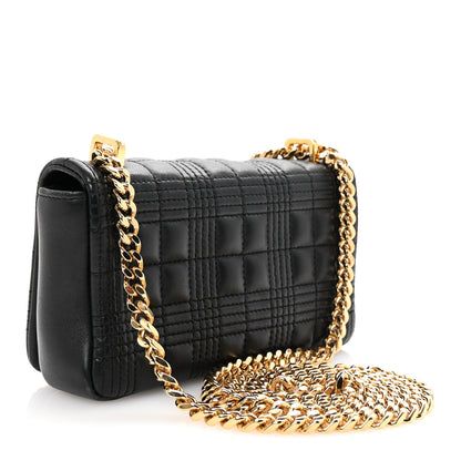 Burberry Lambskin Quilted Mini Lola Bag Black 3 of 9