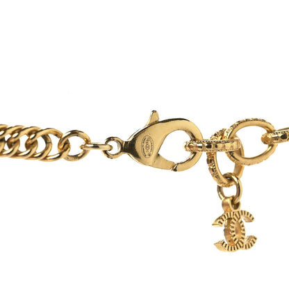 Chanel ID Dog Tag Charm Necklace Gold 4 of 4