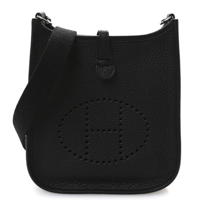 Hermes Taurillon Clemence Evelyne TPM Black 1 of 11