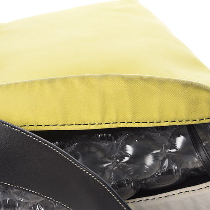 Celine Canvas Small Twisted Cabas Yellow Natural 17 of 17