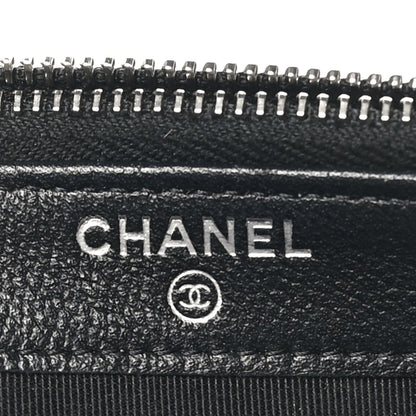 Chanel Grained Calfskin Quilted CC Box Clutch With Chain Black 7 of 12