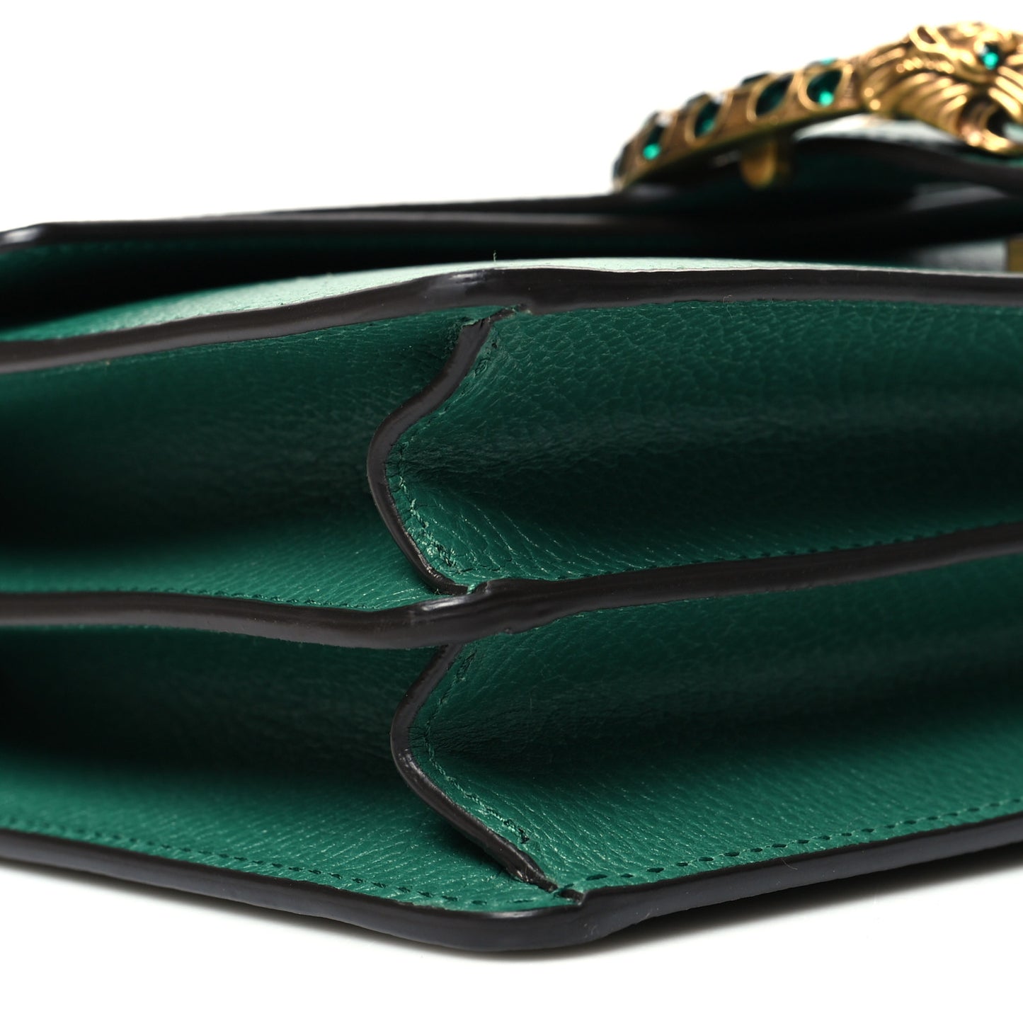 Pebbled Calfskin Small Dionysus Shoulder Bag Emerald