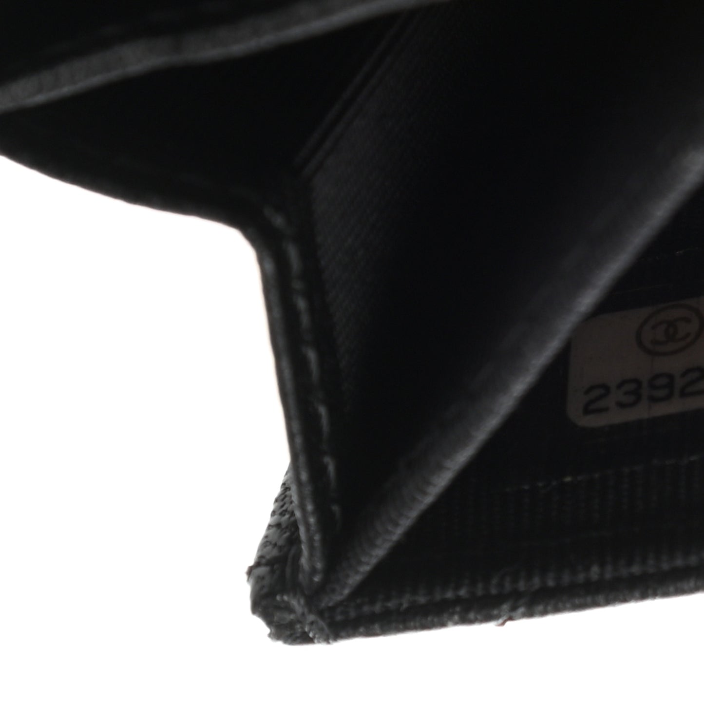 Aged Calfskin Chevron Quilted Reissue Flap Card Holder So Black