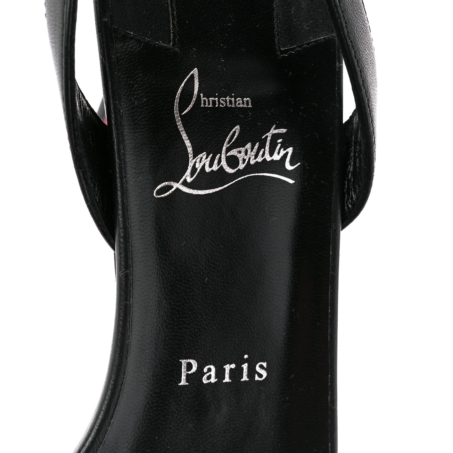 Calfskin O Marylin 85 Slingback Sandal Heels 41 Black