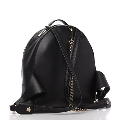 Versace Calfskin Palazzo Medusa Chain Backpack Black 4 of 10