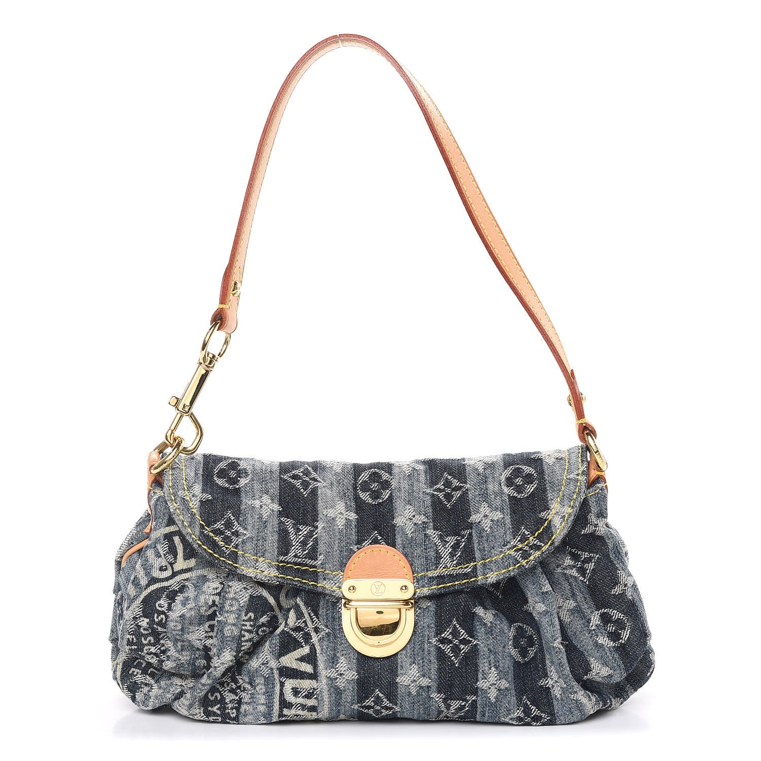 Louis Vuitton Denim Raye Mini Pleaty 1 of 13