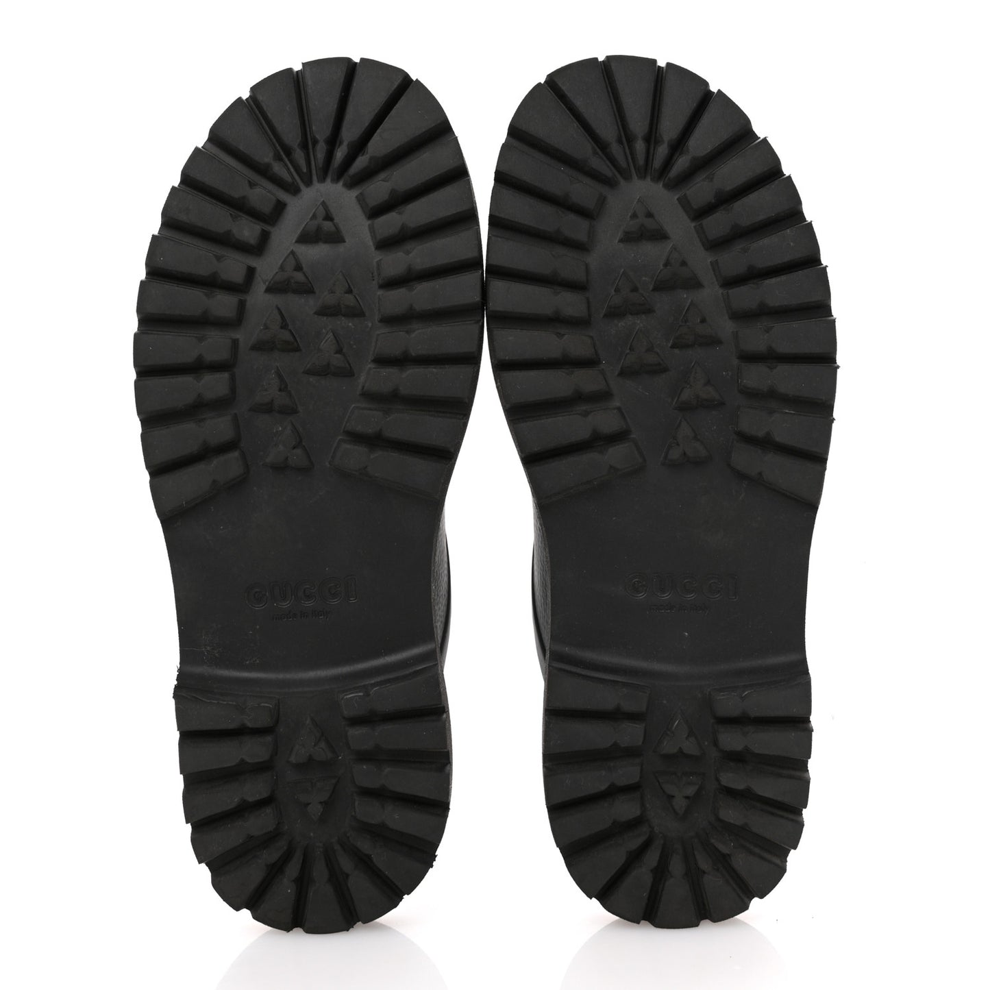 Rubber GG Monogram Mens Sandals 11 Black