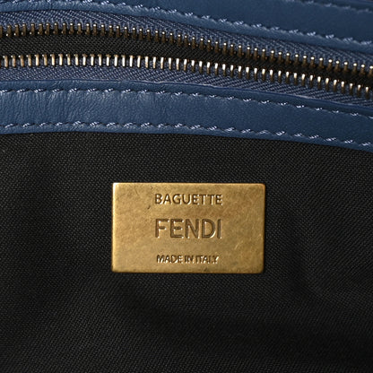 Fendi Nappa FF 1974 Embossed Baguette Mirto 6 of 10
