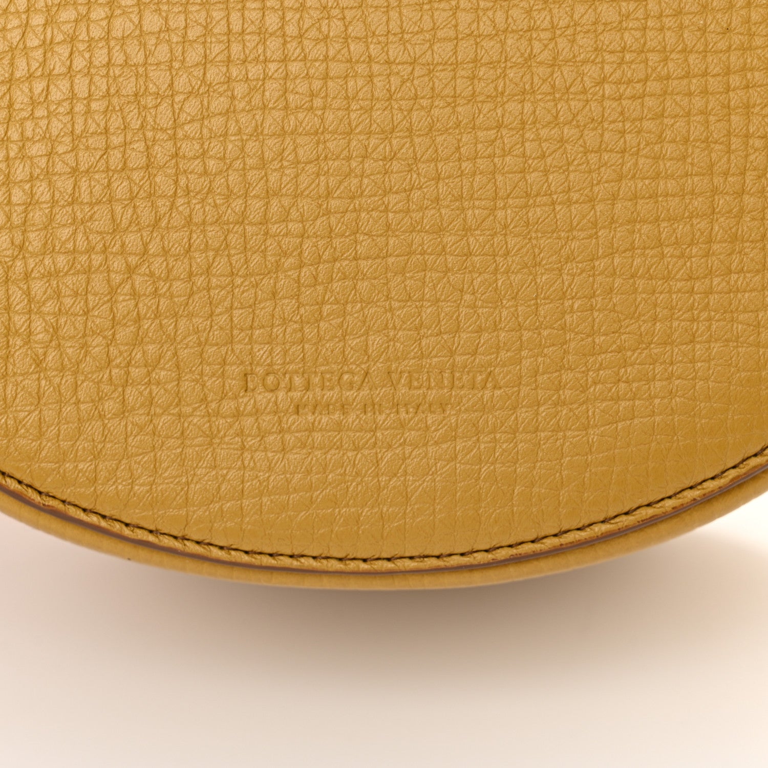 Bottega Veneta Palmellato Calfskin Rounded Belt Bag Butterscotch 6 of 12