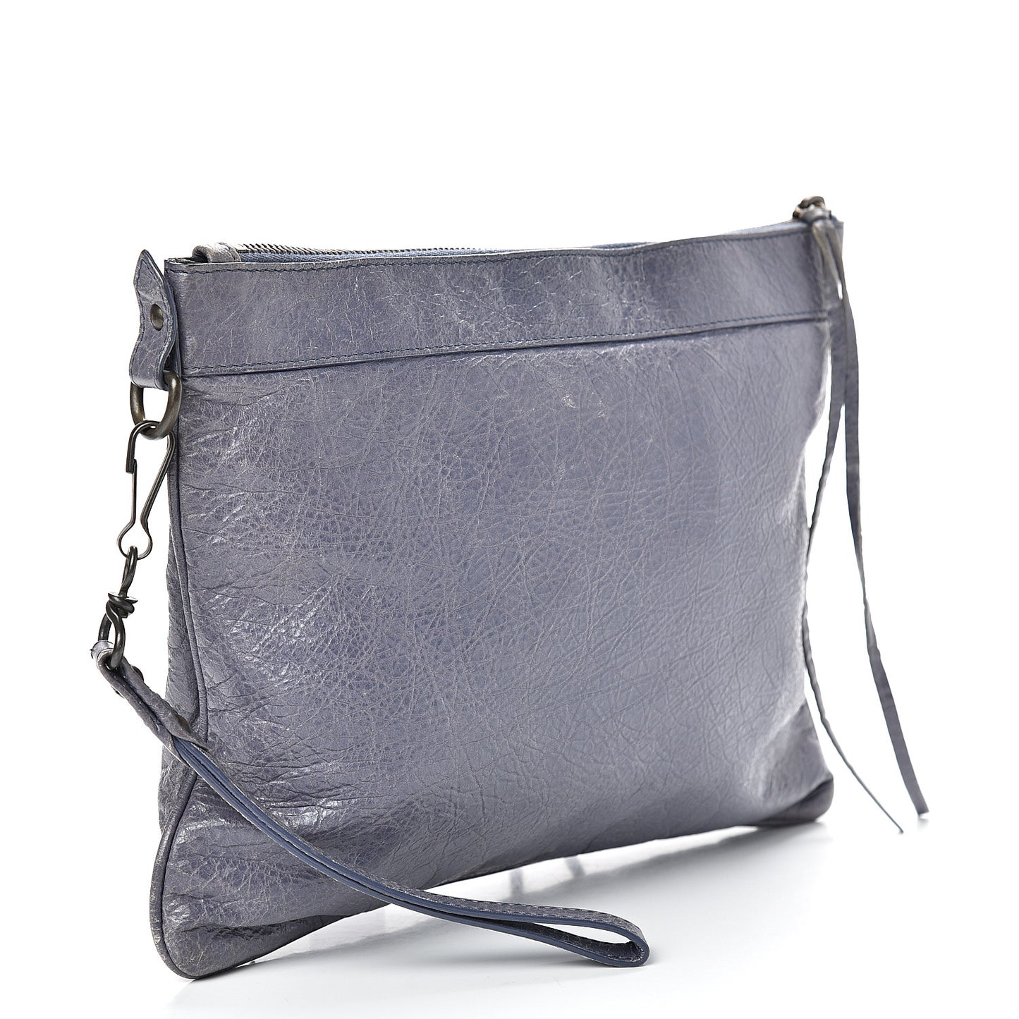Agneau Classic Hardware Flat Handle Clutch Jacynthe