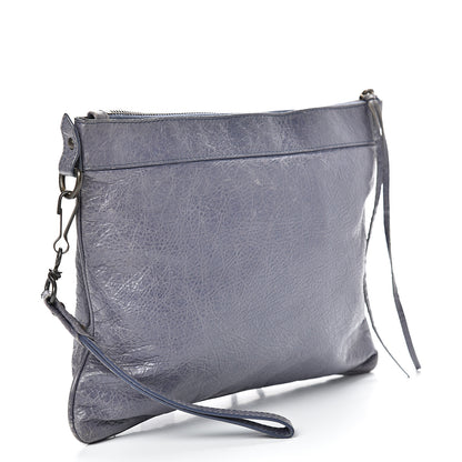 Balenciaga Agneau Classic Hardware Flat Handle Clutch Jacynthe 2 of 10