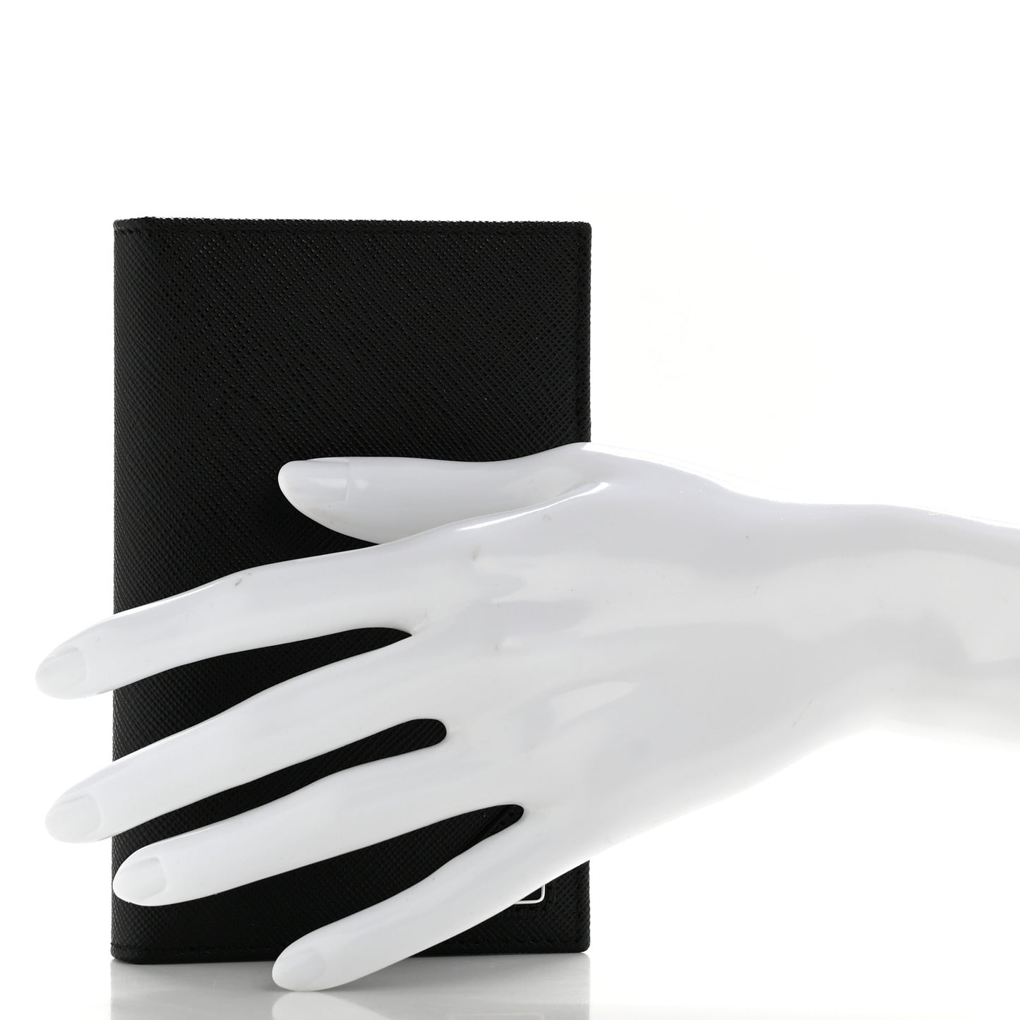 Saffiano Passport Holder Black