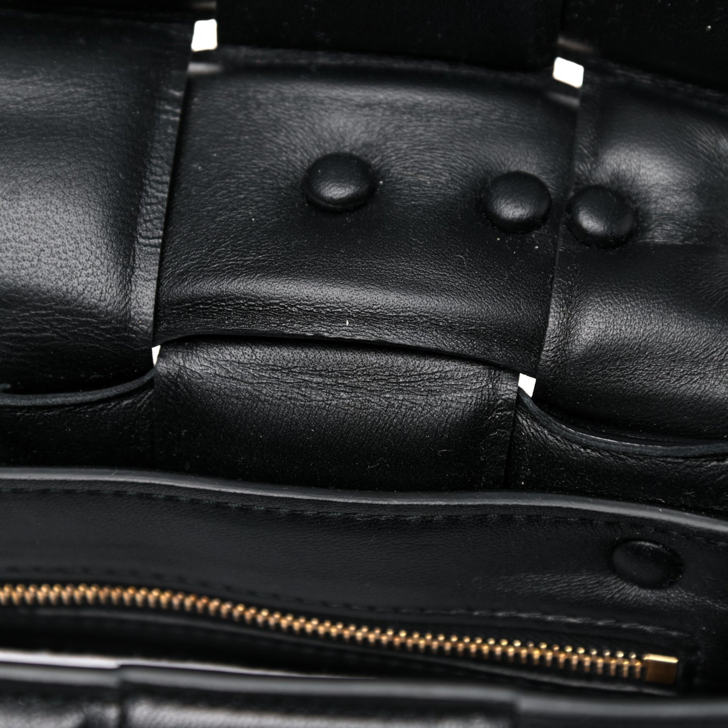 Lambskin Maxi Intreccio Padded Chain Cassette Crossbody Bag Black