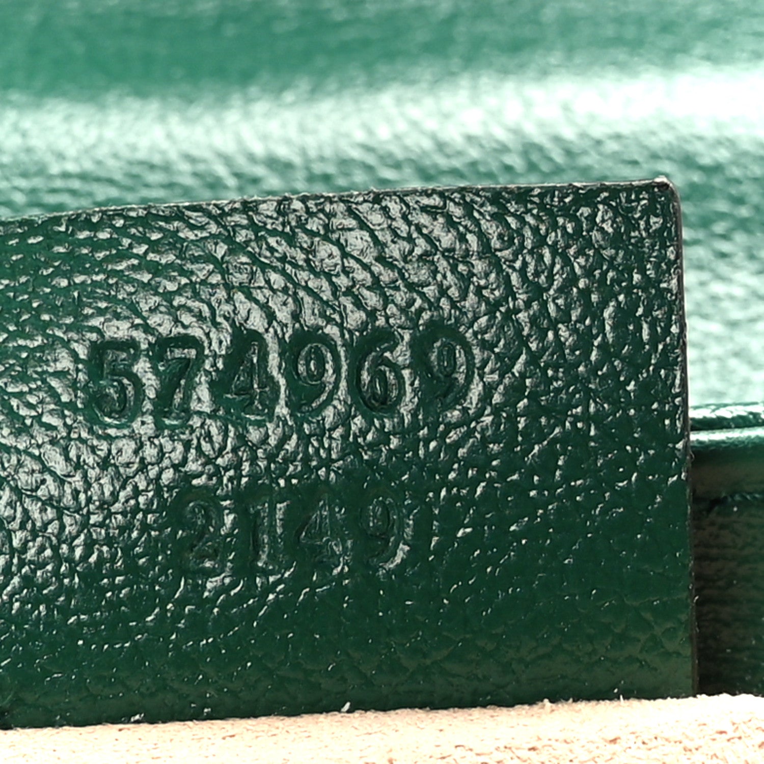 Gucci Azalea Calfskin Enamel Matelasse Diagonal Super Mini Torchon GG Marmont Shoulder Bag New Shamarock Emerald 7 of 10