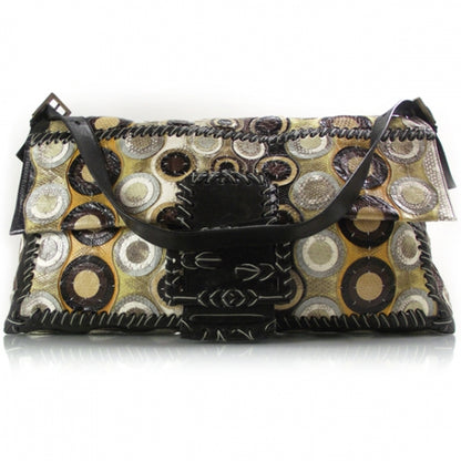 Fendi Extra Large Snakeskin Circles Baguette Bag 1 of 12