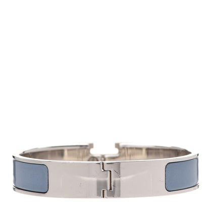 Hermes Enamel Narrow Clic Clac H Bracelet PM Gris Orage 3 of 6