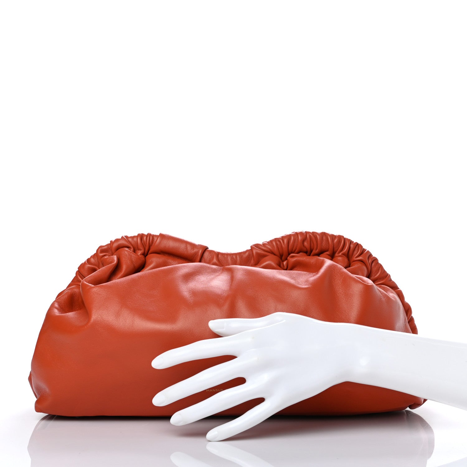 Mansur Gavriel Lambskin Cloud Clutch Terra 2 of 8