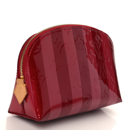 Louis Vuitton Vernis Rayures Cosmetic Pouch Pomme D'Amour 3 of 6