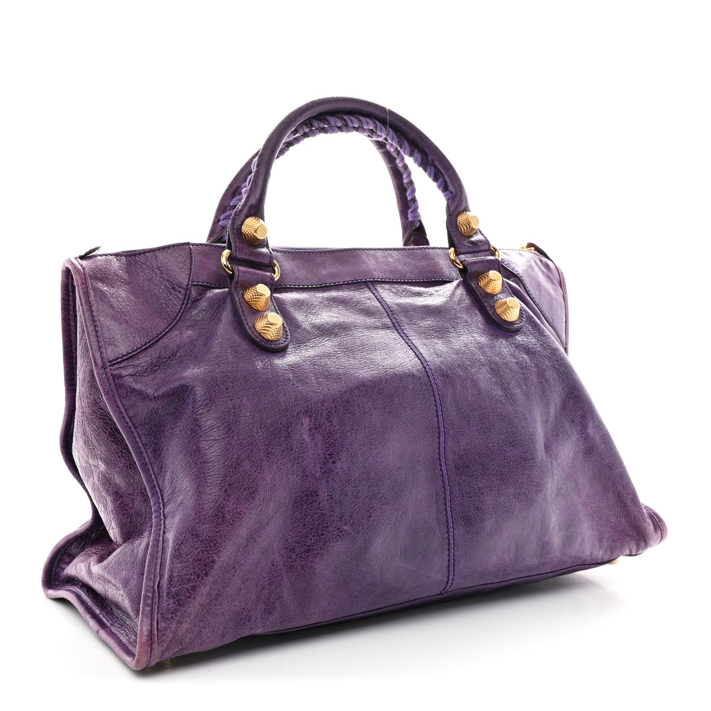Agneau Giant 21 Gold Hardware Work Raisin