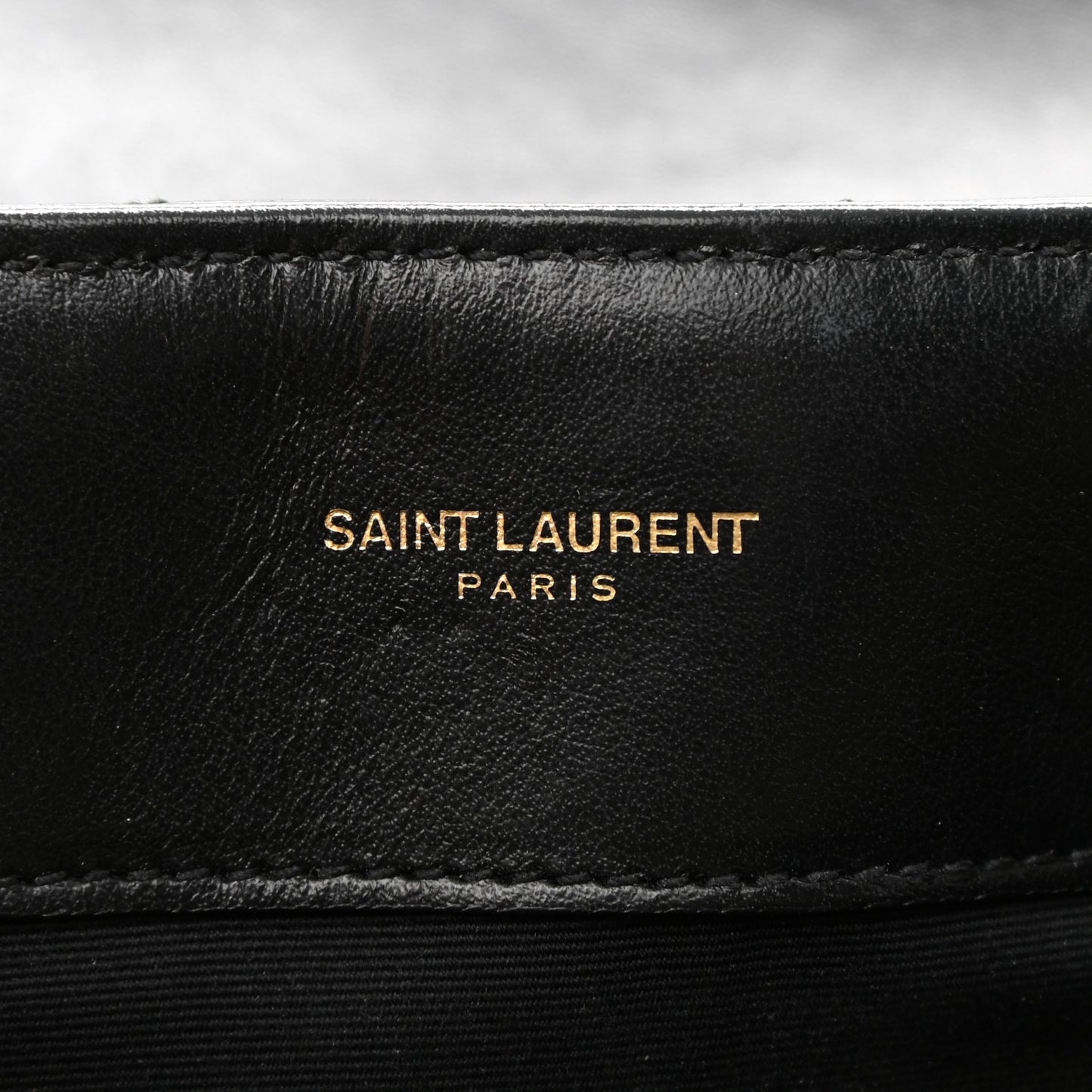 Calfskin Y Quilted Monogram Medium Loulou Chain Satchel Black