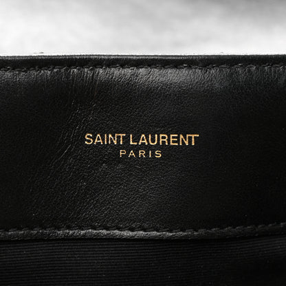 Saint Laurent Calfskin Y Quilted Monogram Medium Loulou Chain Satchel Black 6 of 12