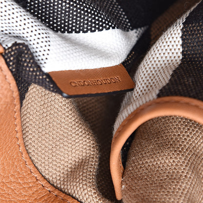 Burberry Grainy Calfskin House Check Small Maidstone Saddle Brown 7 of 11