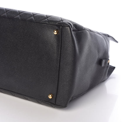 Chanel Caviar Quilted Grand Timeless Tote GTT Black 10 of 12