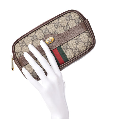 Gucci GG Supreme Monogram Ophidia Belted iPhone Case Dark Brown 2 of 11