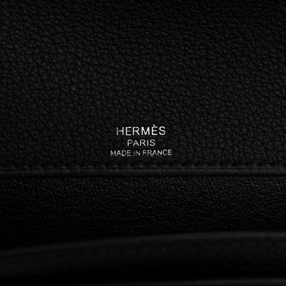 Hermes Togo Kelly Depeches 25 Pouch Black 6 of 8