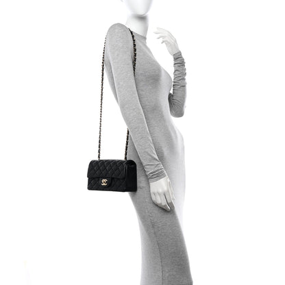 Chanel Lambskin Quilted Mini Rectangular Flap Black 2 of 11