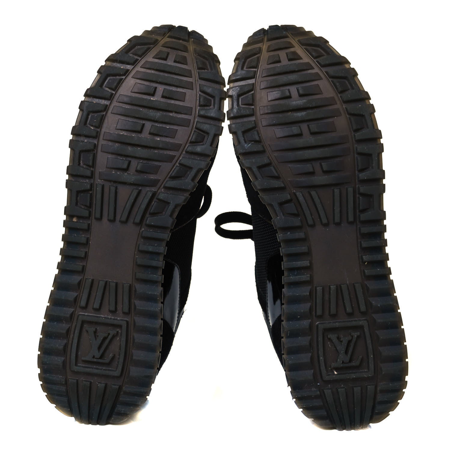 Louis Vuitton Suede Monogram Run Away Sneakers 37 Black 5 of 6
